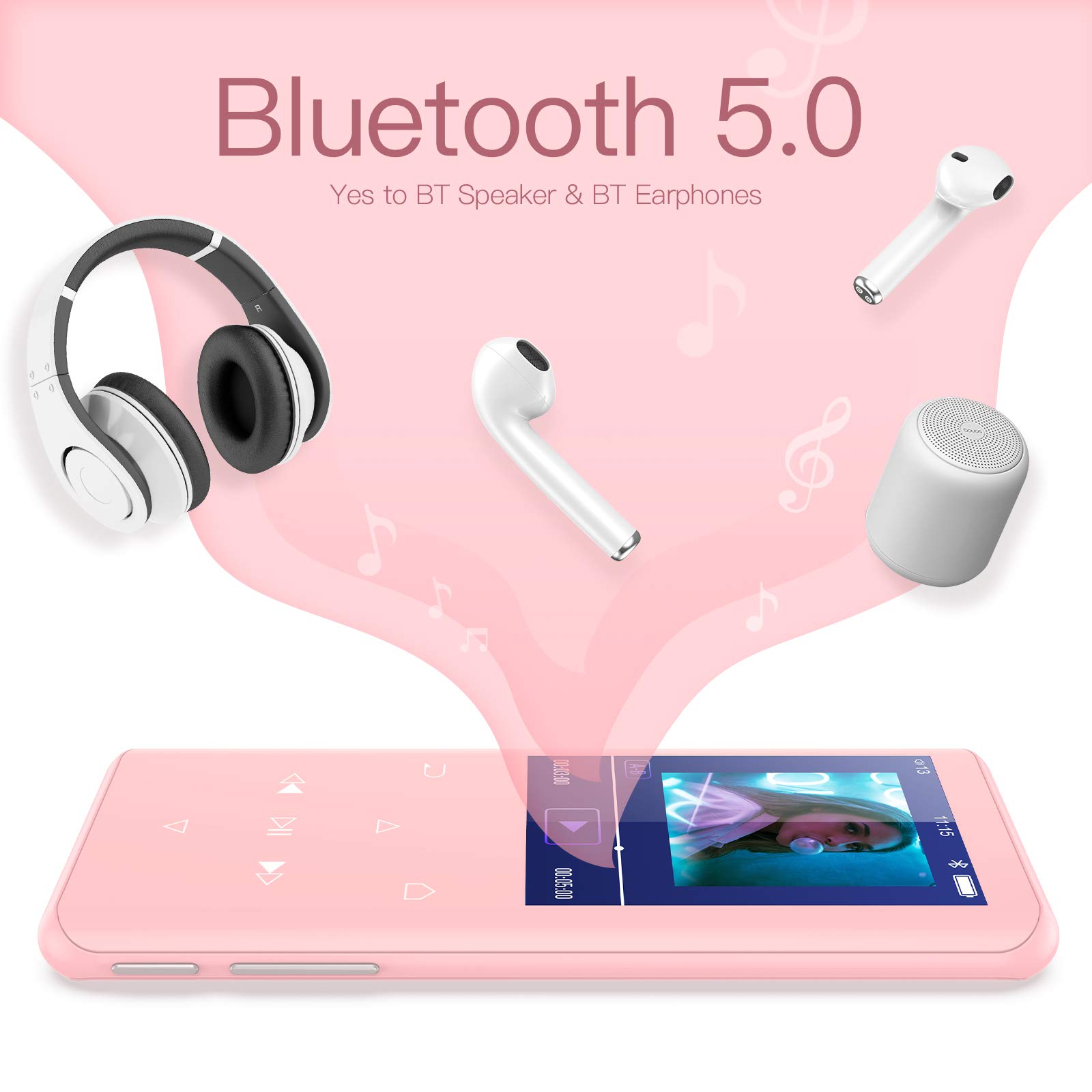 【新品】AGPTEK MP3プレーヤ A17X 32GB Bluetooth 32GB MP3 Player with Bluetooth 5.0, AGPTEK A17X 2.4